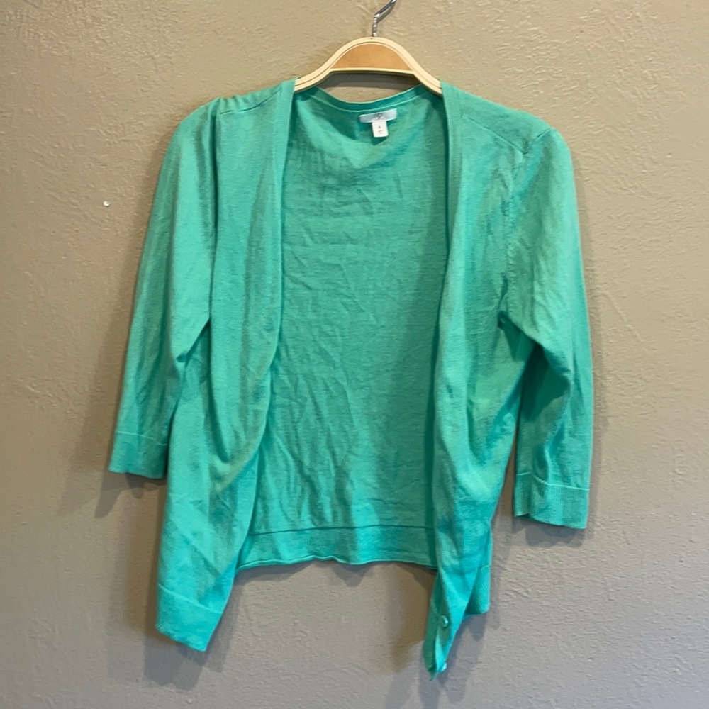 BP mint button up cardigan